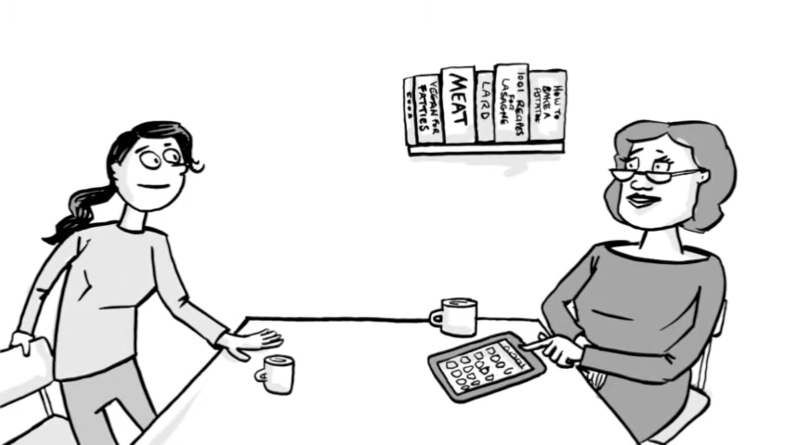 The Mom Test illustration: a mother telling her child his idea is great.